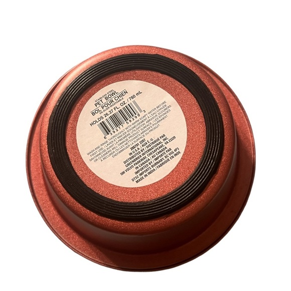 NWT 2 Greenbrier Kennel Club Stainless-Steel Rose Pink Glittery Pet Bowls - Picture 4 of 5